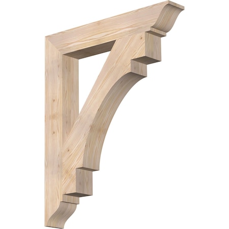 Ekena Millwork Merced Traditional Smooth Bracket, Douglas Fir, 5 1/2"W x 36"D x 44"H BKT06X36X44MRC01SDF